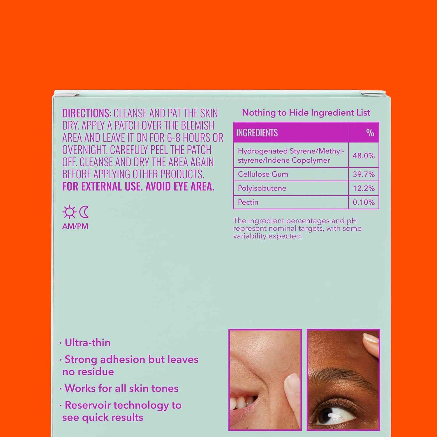 Good Molecules Pimple Patches for Face, Ultra-Thin Hydrocolloid Acne & Zit Patches, Invisible Under Makeup, Clinically Tested Acne Spot Treatment