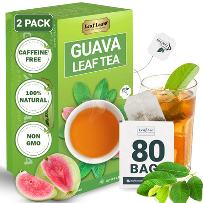 Guava Leaf Tea - 80 Tea Bags (Pack of 2)