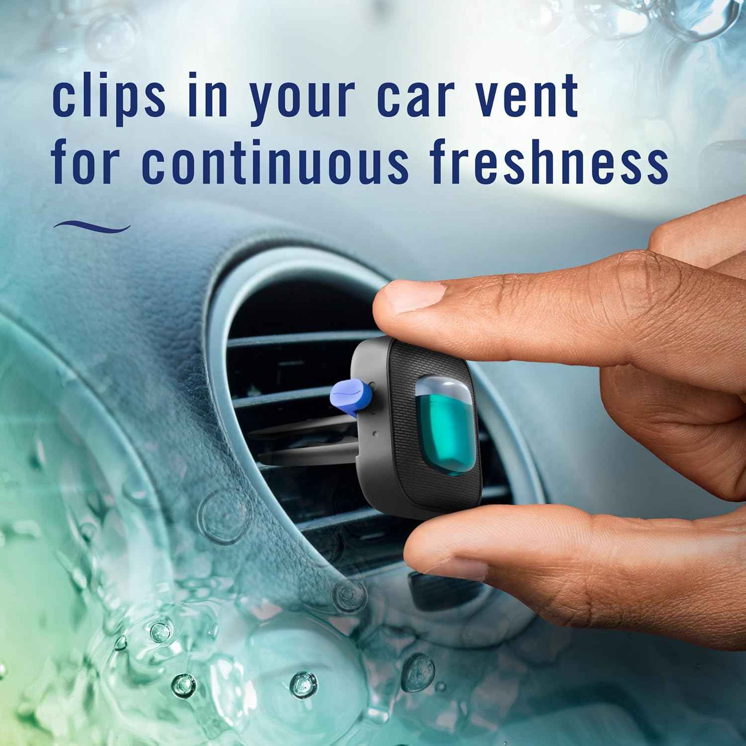 Febreze Car Air Freshener, Odor-Fighting Automotive Vent Clip, Scented Car Accessories, Long Lasting for Strong Odors