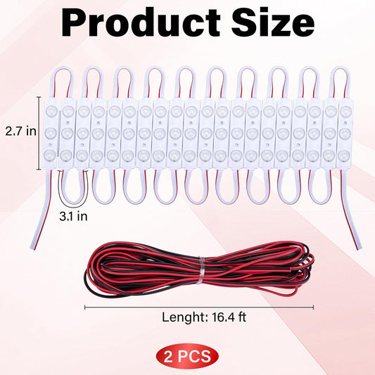 60_LED/120_Led_Van_Interior_Light_Kits,_12V_Led_Light_Strip,_Cargo_Van_Accessories,_Ceiling_Work_Lights_Kit,_Enclosed_Trailer_Lights_for_Truck_Vans_RV_Boats_Caravans,_20_Modules/40_Modules(White)