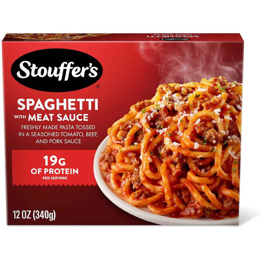 Stouffer's Spaghetti With Meat Sauce, Single Serve, Frozen Pasta, Single Frozen Meals