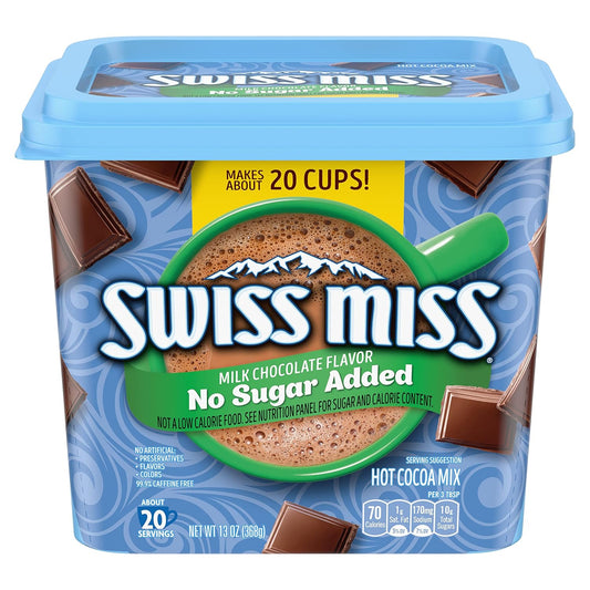 Swiss_Miss_Milk_Chocolate_Flavored_No_Sugar_Added_Hot_Cocoa_Mix,_Hot_Cocoa_Bar_Supplies,_13_oz._Canister