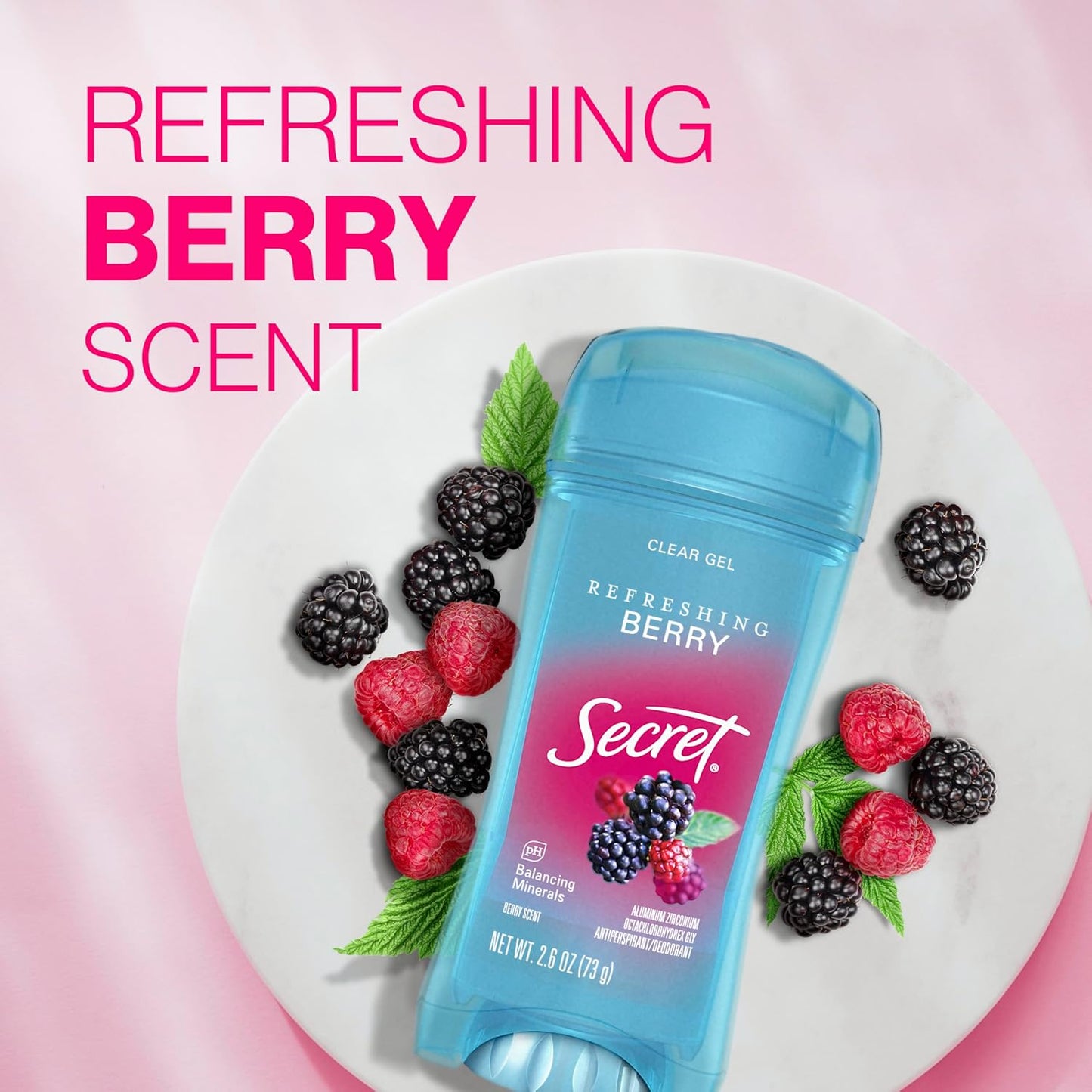 Secret_Fresh_Antiperspirant_Deodorant_for_Women,_72hr_Breathable_Sweat_&_Odor_Protection,_Instant_Freshness_&_Gentle,_PH_Balancing_Minerals,_Clear_Gel,_Refreshing_Berry_Scent,_2.6_oz_(Pack_of_2)