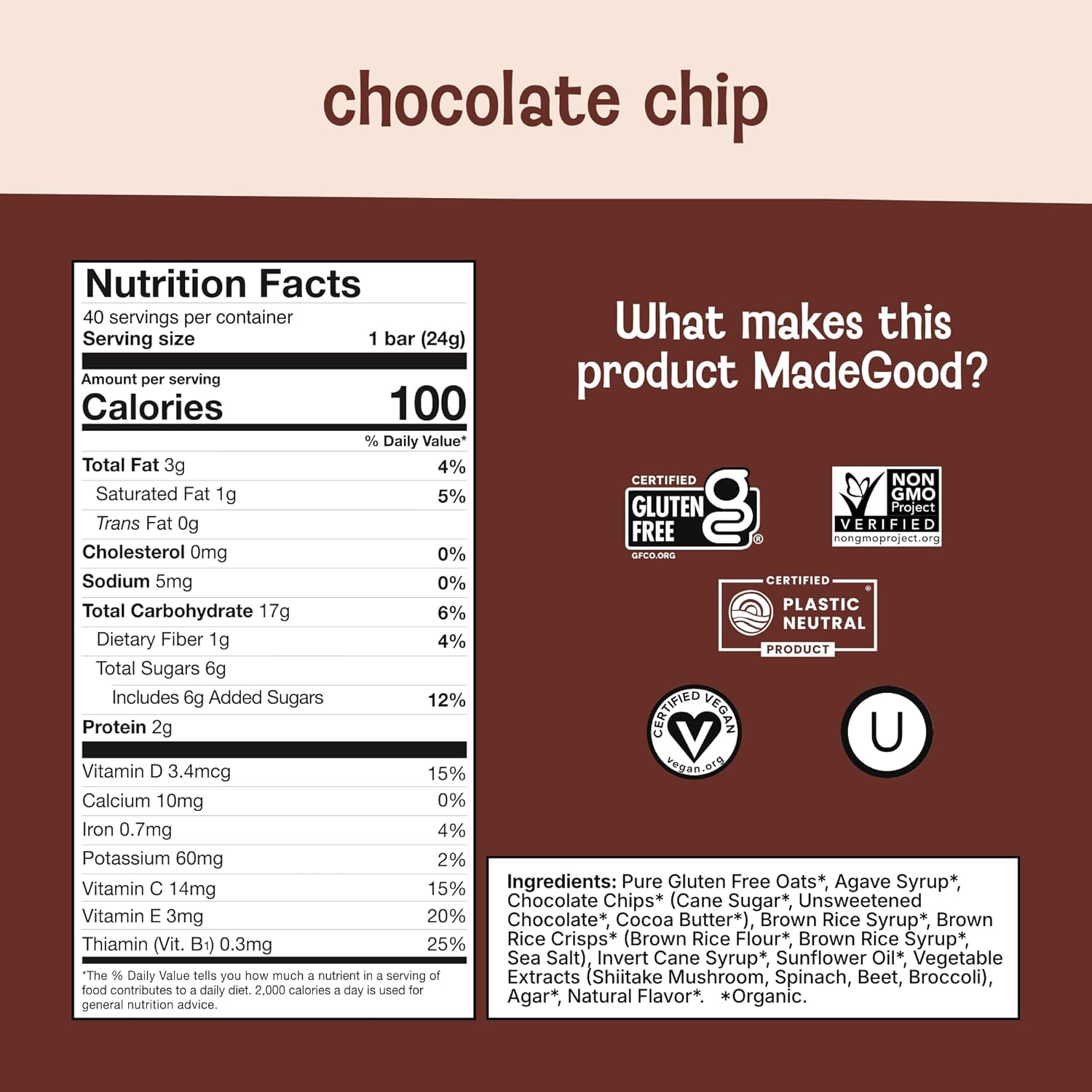 MadeGood_Chocolate_Chip_Granola_Bars,_40_Count_(0.85oz_Each)_Contains_Nutrients_from_Vegetables,_Gluten_Free_Snacks
