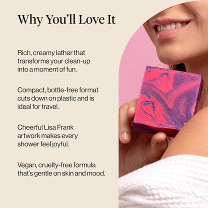 Kitsch_x_Lisa_Frank_Dancing_Dreams_Shea_Butter_Body_Wash_Bar_–_Gentle_Exfoliating_Body_Wash_with_Apricot_Seeds_–_Moisturizing_Bar_Soap_Cleanser_for_Soft,_Smooth_Skin_–_Eco-Friendly_Skin_Care_-_4oz