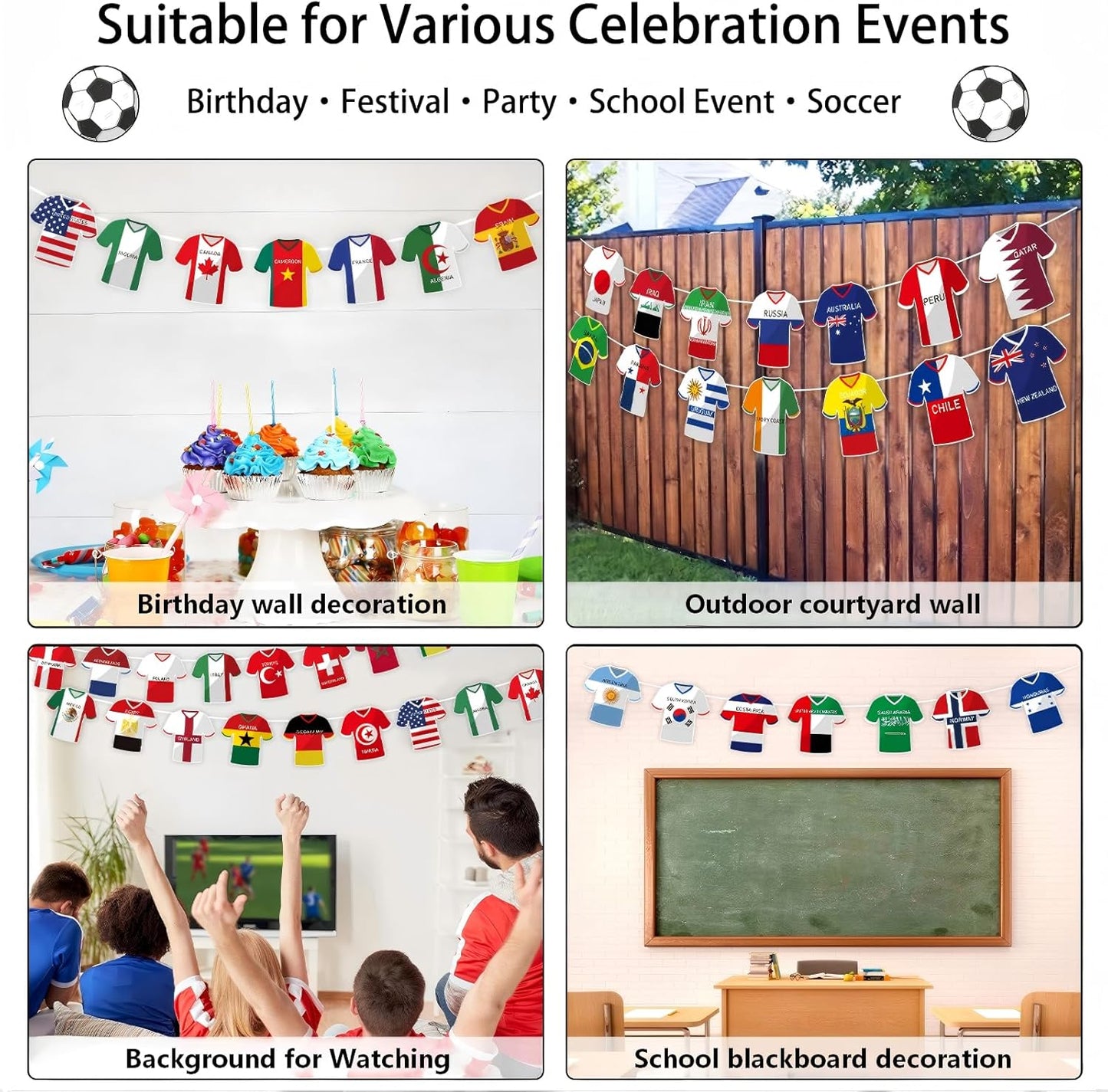 2026_World_Cup_Soccer_Flags_Bunting_Banner_49_Countries_International_Country_String_Flags_49Pcs_World_Cup_Decorations_for_Sports_Themed_Parties_Olympic_Events_Outdoor_Celebrations_Fans_Merchandise(Not_among_the_top_48_teams）