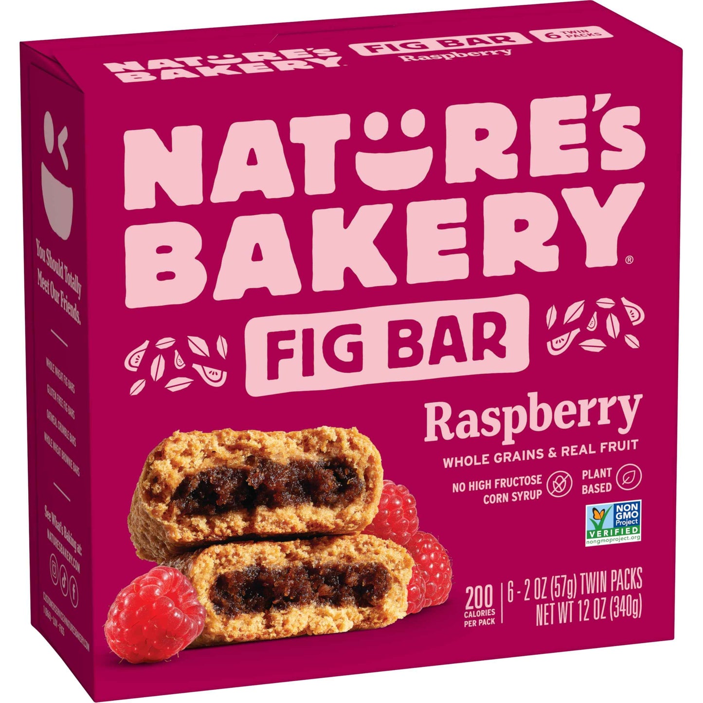 Nature's Bakery Whole Wheat Fig Bars, Real Fruit, Vegan, Non-GMO, Snack bar
