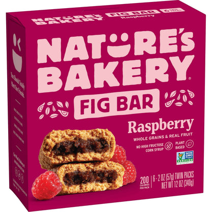 Nature's Bakery Whole Wheat Fig Bars, Real Fruit, Vegan, Non-GMO, Snack bar