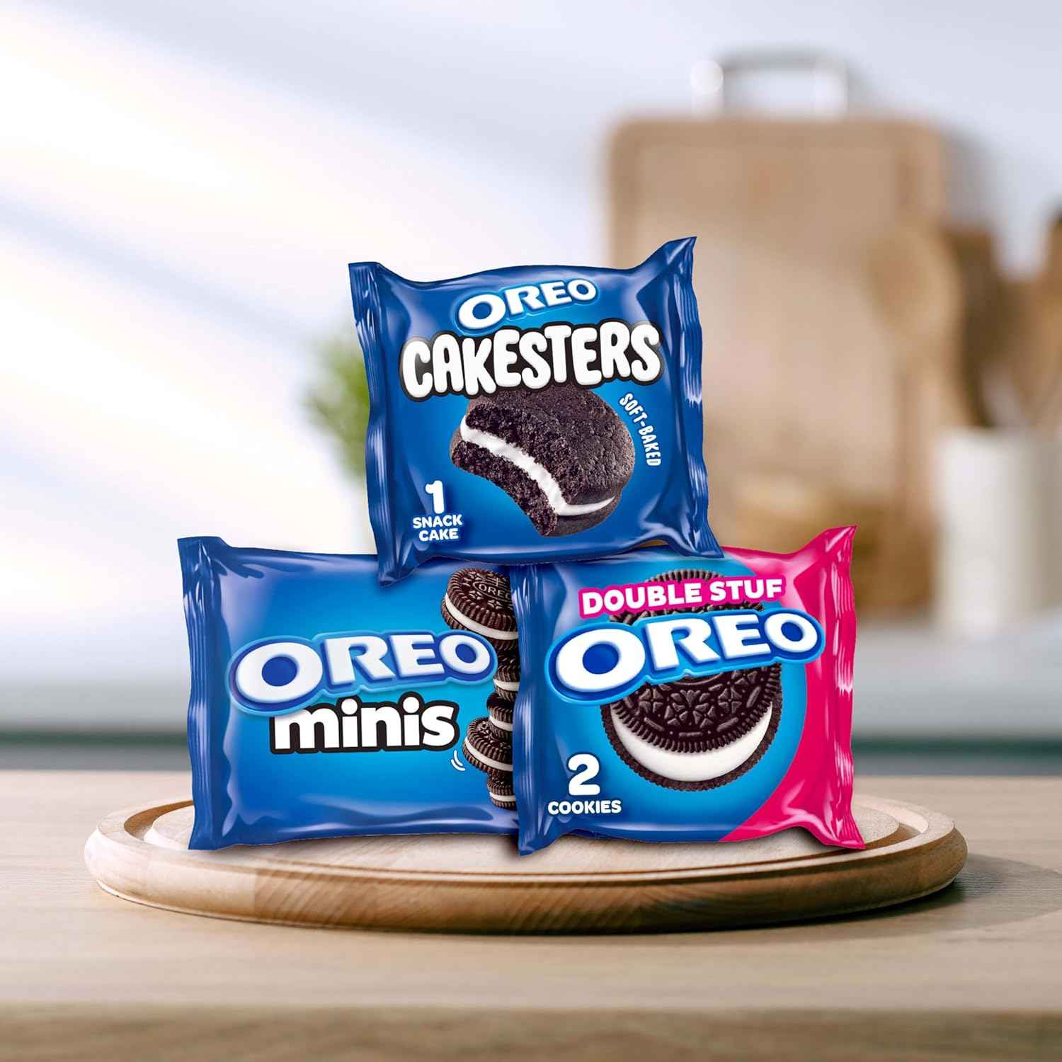 OREO Lovers Variety Pack, OREO Minis and Double Stuf Chocolate Sandwich Cookies, OREO Cakesters Soft Snack Cakes, 20 Snack Packs