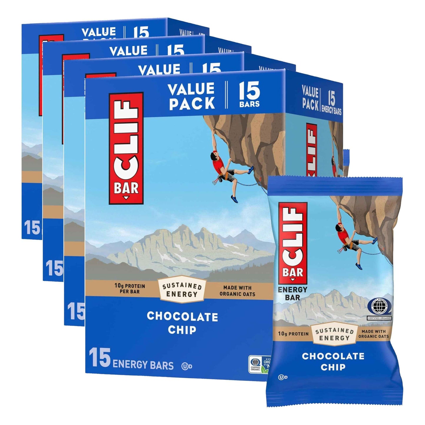 CLIF BAR - Energy Protein Bars - Made with Organic Oats - Energy Bars - Non-GMO