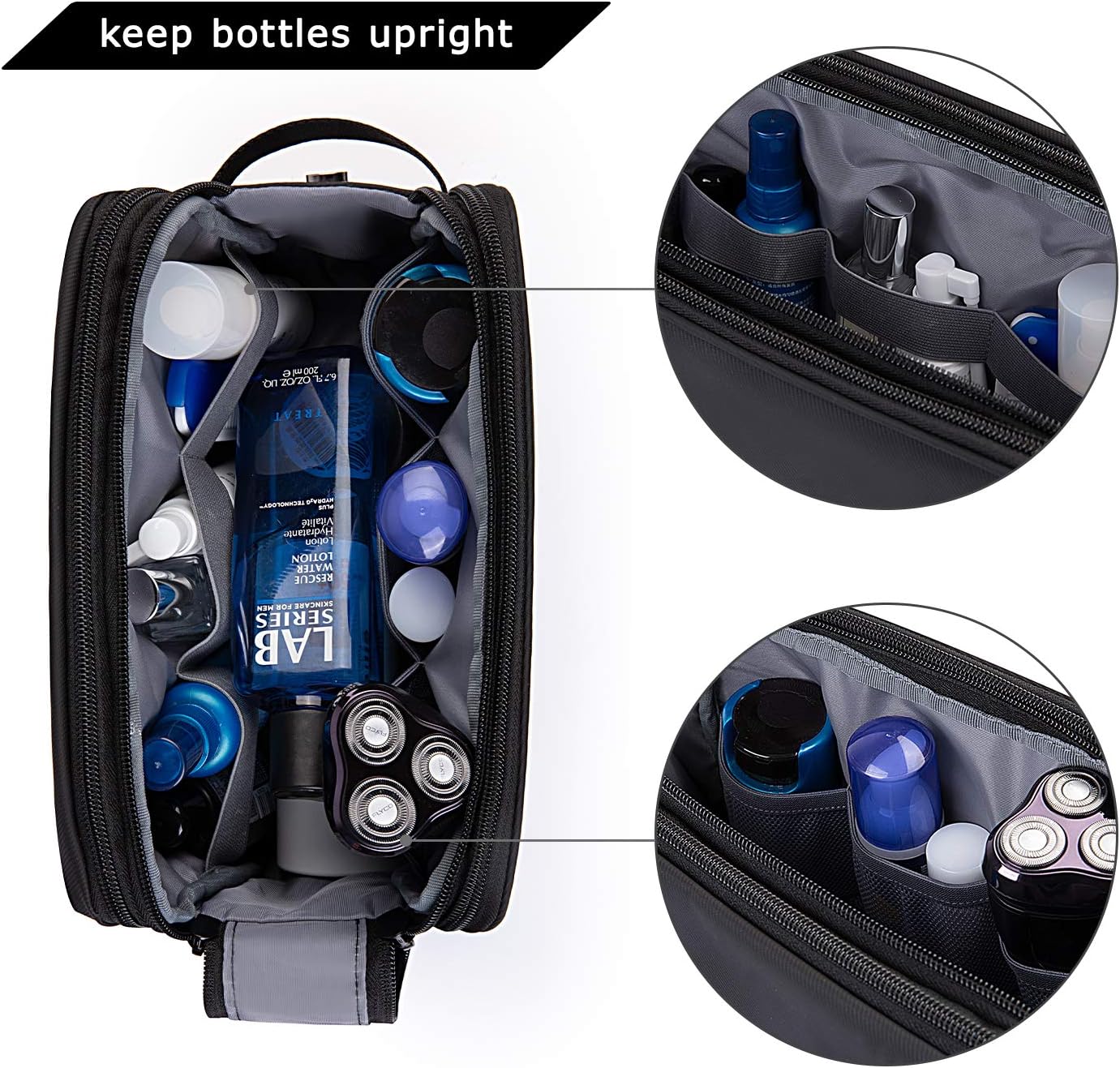 BAGSMART_Toiletry_Bag_for_Men,_Travel_Toiletry_Organizer_Dopp_Kit_Water-resistant_Shaving_Bag_for_Toiletries_Accessories,_Door_Room_Essentials,_Black-medium