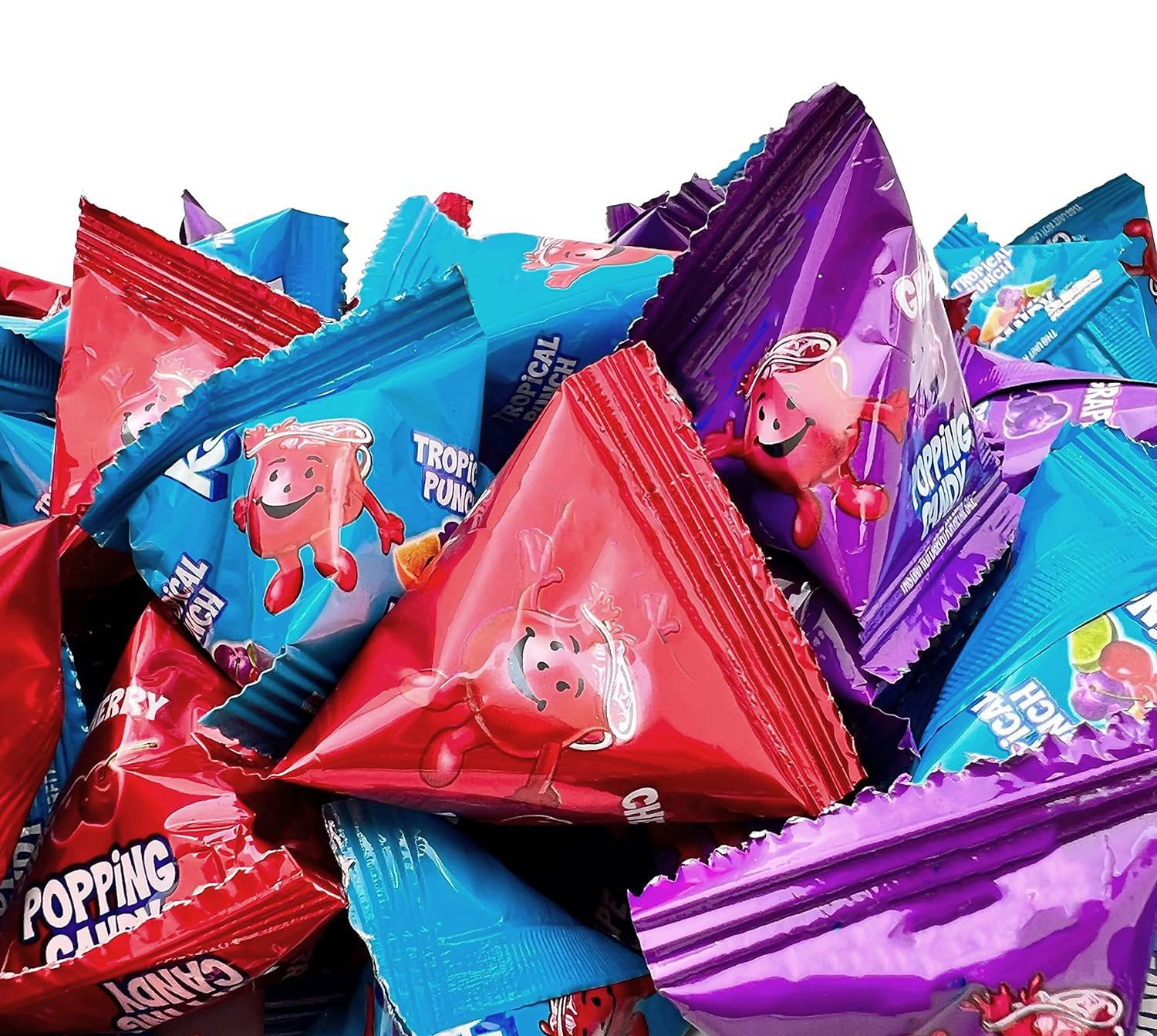 Popping Rocks Easter Candy - 40 Count Bag - Popping Rock Candy in Assorted Fruit Flavors - Tropical Punch, Grape, and Cherry - Fun Goodie Bags &amp;amp; Easter Eggs Fillers