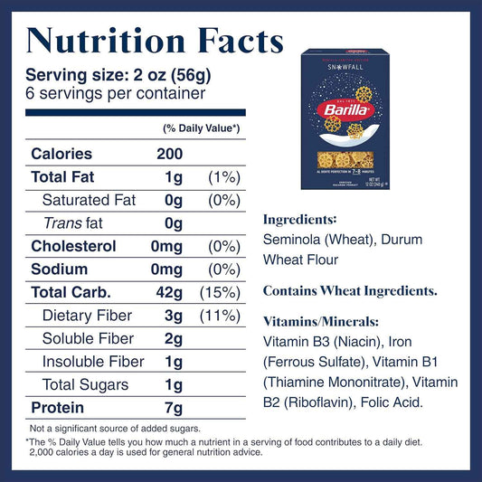 Barilla, Limited Edition Snowfall Pasta, 12 Ounce