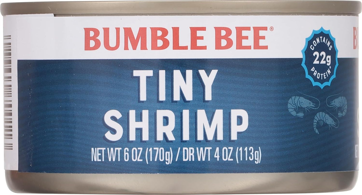 Bumble_Bee_Tiny_Canned_Shrimp,_6_oz_Can_-_Shrimp_in_Water,_Cooked,_Peeled,_Deveined_-_22g_Protein_per_Serving_-_Gluten_Free
