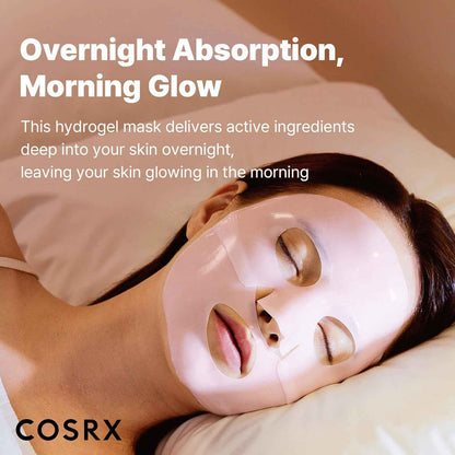 COSRX Pink Collagen Lifting Glow Hydrogel Face Masks Skincare, Collagen Face Mask, Travel Essentials, Overnight Face Mask, Korean SkinCare