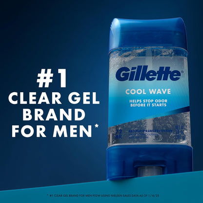 Gillette_Antiperspirant_and_Deodorant_for_Men,_72hr_Clinical_Strength_Sweat_&_Odor_Protection,_Long_Lasting_Freshness,_Anti-White_Mark_Technology,_Clear_Gel,_Cool_Wave_Scent,_3.8_oz_(Pack_of_4)