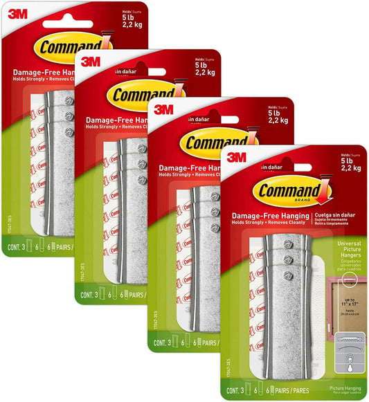 Command_Large_Universal_Frame_Hanger,_3-Hangers,_6-Strips,_6-Frame_Stabilizer_Strips,_4-Pack,_Decorate_Damage-Free