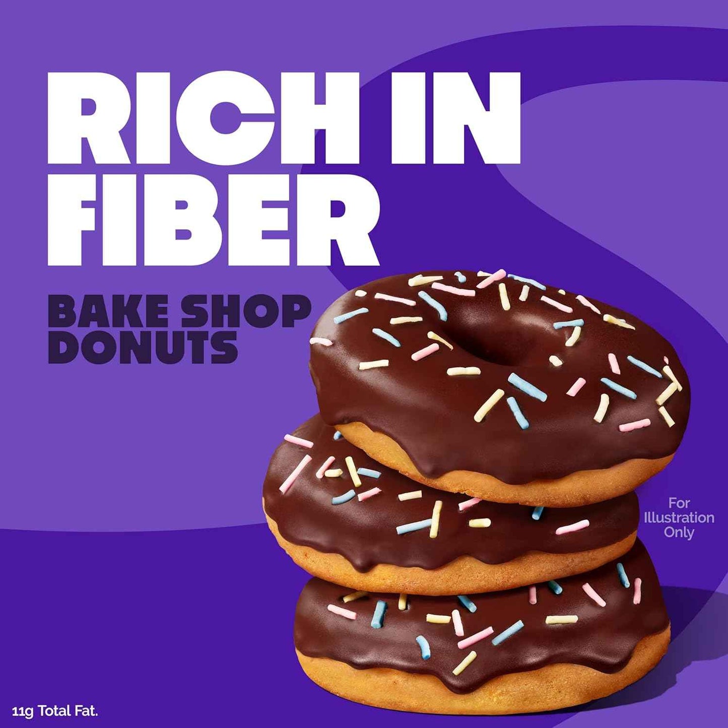 Quest Nutrition Bake Shop, Chocolate Frosted Donuts, 14g Protein, Less than 1g Sugar, Protein Snack, Low Sugar