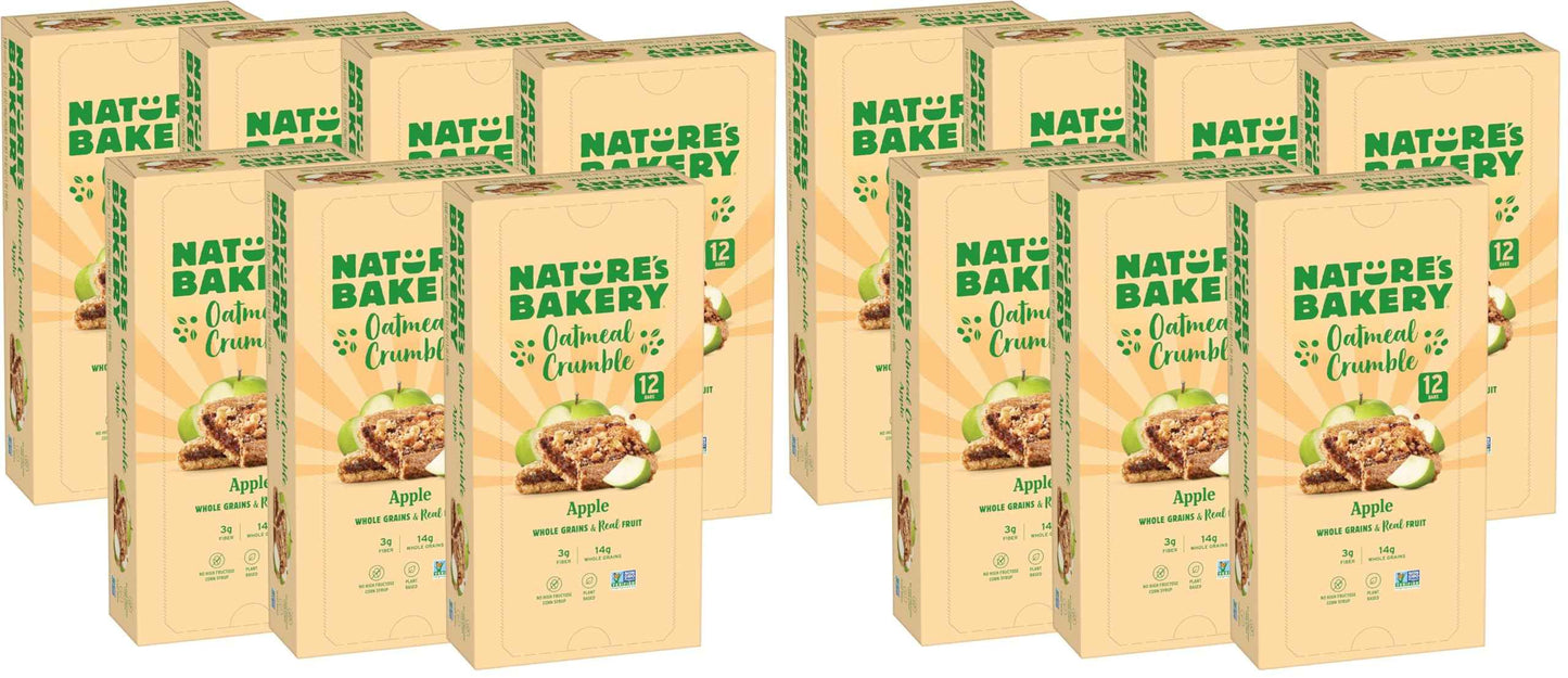 Nature’s Bakery Oatmeal Crumble Bars, Real Fruit, Vegan, Non-GMO, Breakfast bar