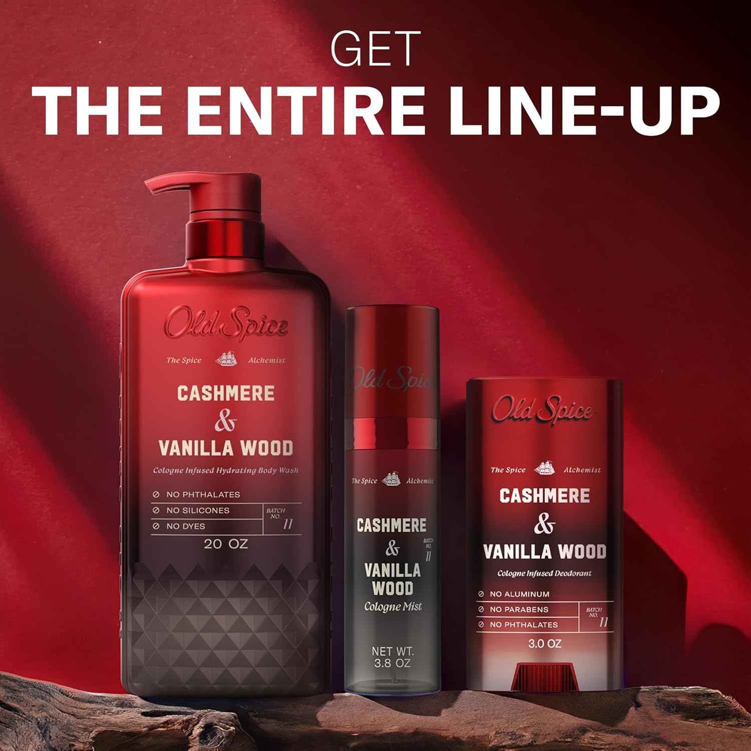 Old Spice Aluminum Free Deodorant for Men, The Spice Alchemist Collection, 24/7 Cologne Infused Scent, No Trade Off Formula, Free of Parabens & Phthalates