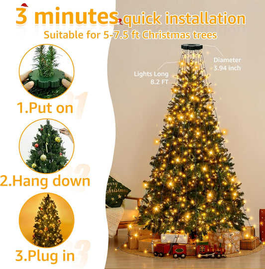 300_LED_Christmas_Tree_Lights_with_Remote,_8_Lights_Modes_with_Timer&_Memory_Function,_Warm_White_Christmas_Lights_Waterproof_for_Outdoor_Indoor_Christmas_Decorations