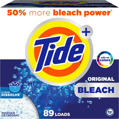 Tide Powder Laundry Detergent with Bleach, Original Scent