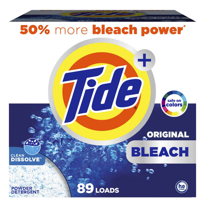 Tide Powder Laundry Detergent with Bleach, Original Scent