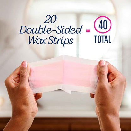 VEET Ready-To-Use Waxing Kit For Women, Wax Strips For Body Hair Removal, Wax Kit For Legs and Body, Personal Care Product, Hair Remover