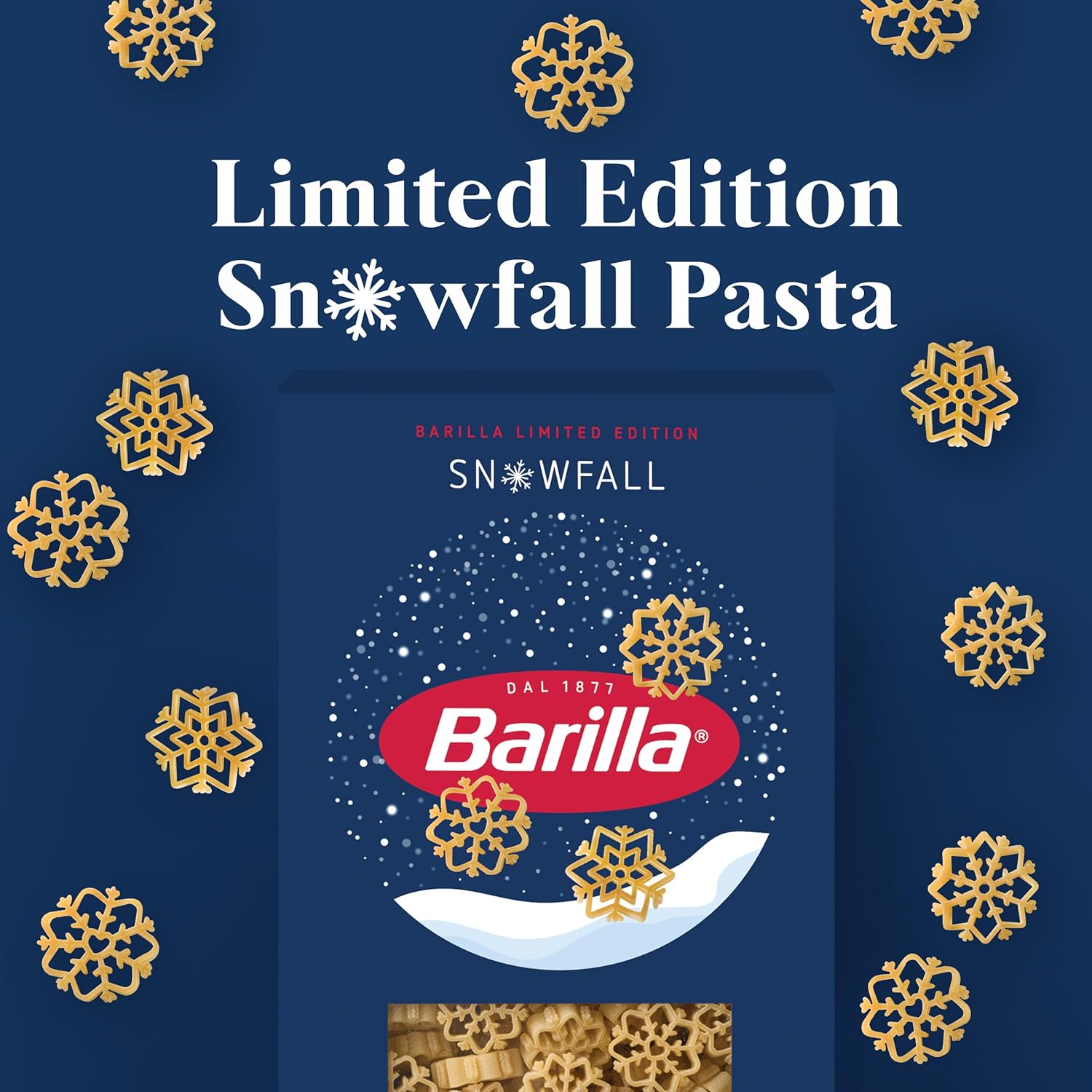 Barilla,_Limited_Edition_Snowfall_Pasta,_12_Ounce