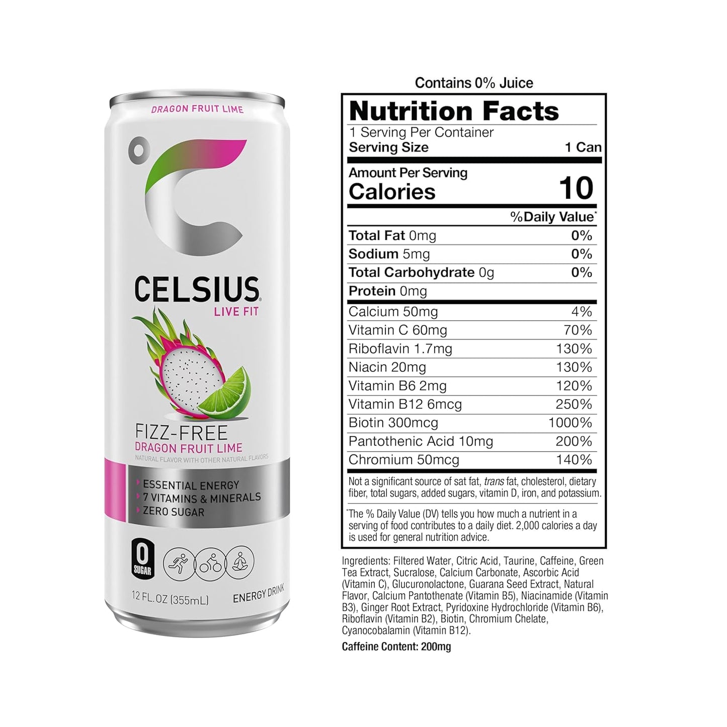 CELSIUS_Fizz_Free_Dragon_Fruit_Lime,_Sugar_Free_Energy_Drink,_12_Fl_Oz_(Pack_of_12)