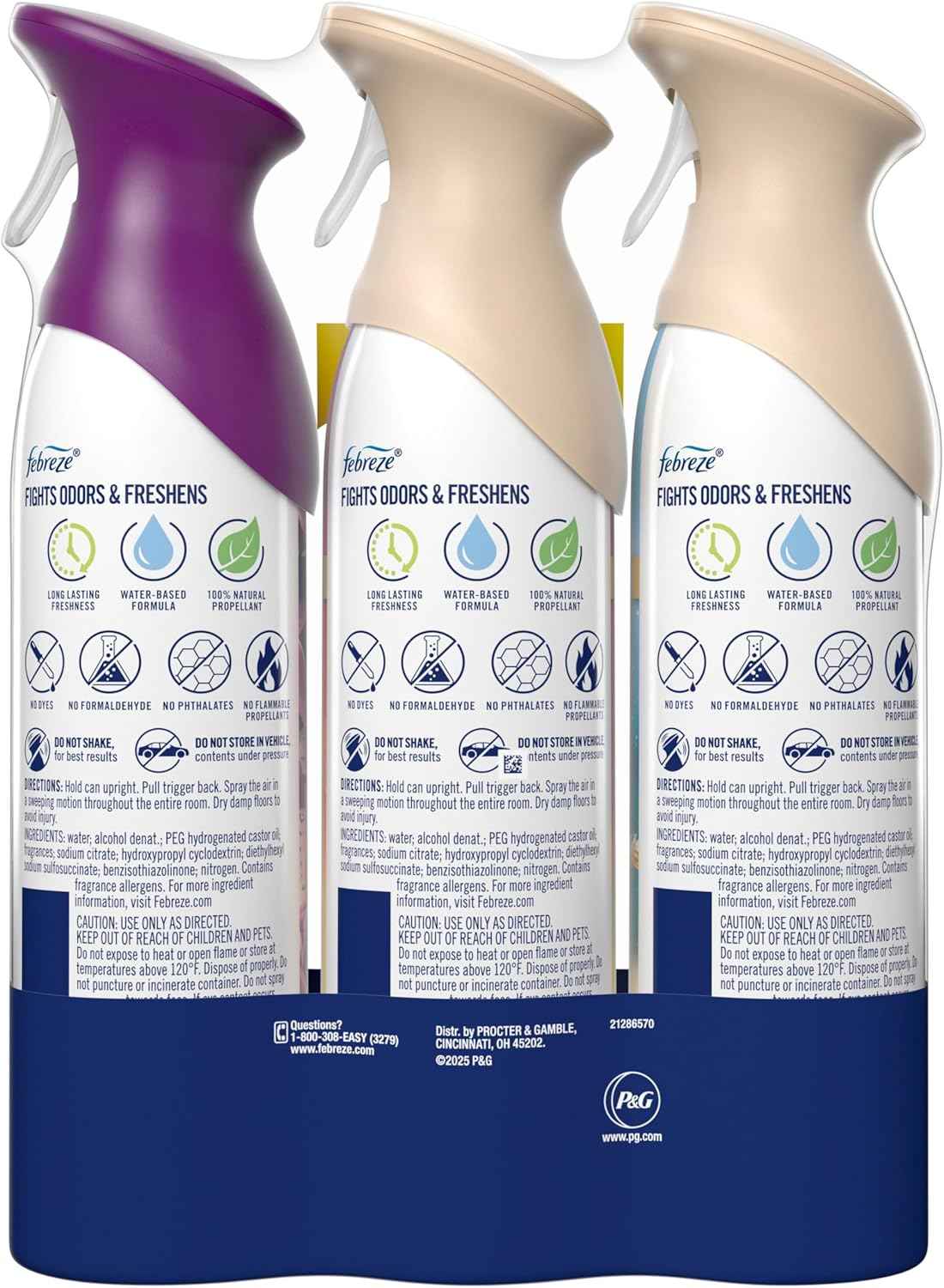 Febreze Air Mist, Air Freshener, Odor Fighting Room Spray, Deodorizer for Home Bathroom Kitchen Office Apartment,  Warm Ocean Breeze, Summer Golden Hour Variety Pack