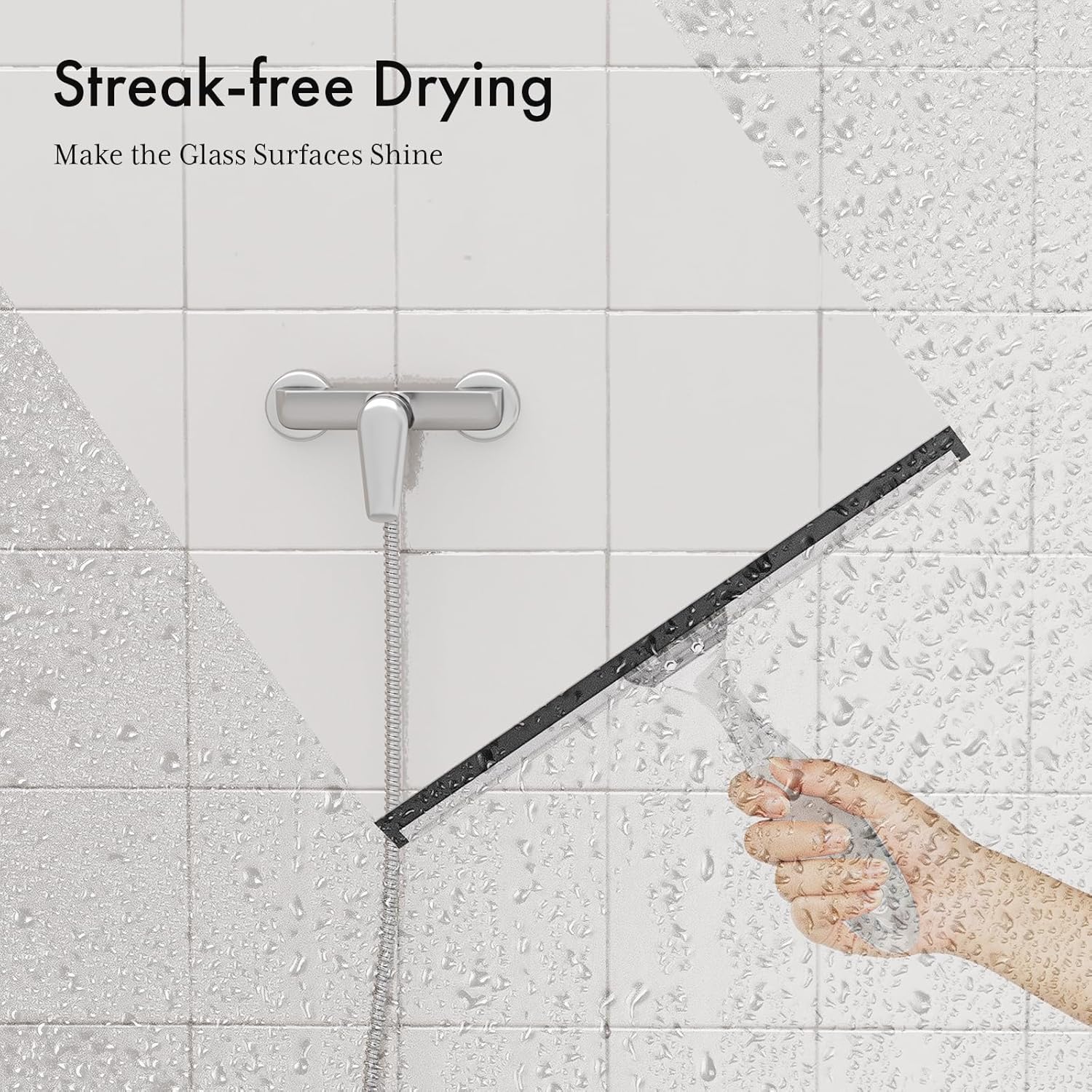 AmazerBath_Shower_Squeegee_for_Glass_Doors,_All-Purpose_Squeegee_with_Suction_Hook_&_Adhesive_Hook,_Clear_Squeegee_for_Shower_Glass,_Windows,_Mirrors,_Tiles_and_Car_Windows_-_10_Inches,_Clear