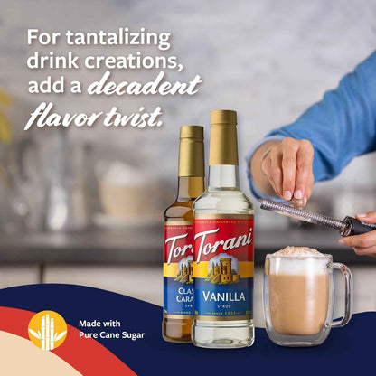 Torani Syrups, Coffee Syrups for Drinks, Pumps Included, 25.4 Fl Oz Ea