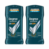 Degree Men Advanced Antiperspirant Deodorant Everest 2 Count 72-Hour Sweat and Odor Protection Antiperspirant For Men With Body Heat Activated Technology