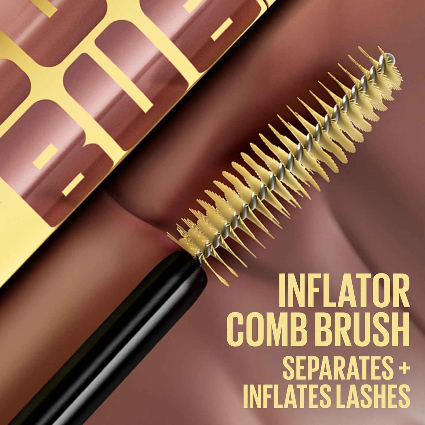 Maybelline The Colossal Bubble Washable Mascara, Buildable Mascara Volume and Length Formula for Bold, Separated Lashes, 1 Count