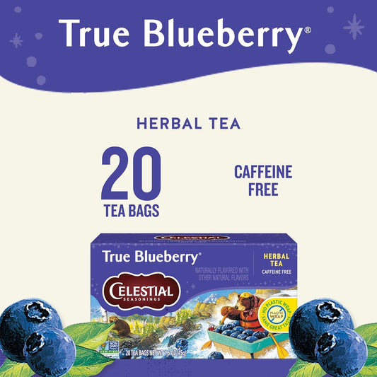 Celestial_Seasonings_True_Blueberry_Herbal_Tea_Bags,_Caffeine_Free,_20_Bags_Box_(Pack_of_6)