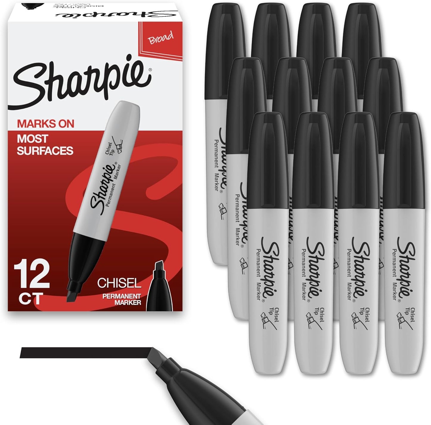 Sharpie_Permanent_Markers,_Chisel_Tip,_Black,_12_Count_-_Home,_School,_Office_Supplies