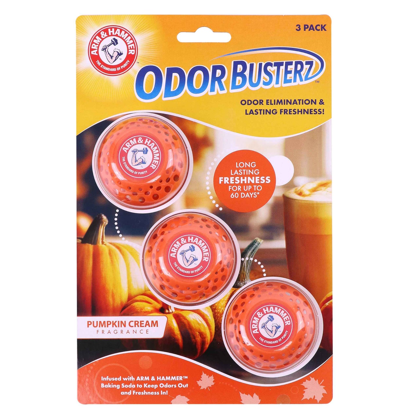 Arm & Hammer OdorBusterz® Odor Eliminator Balls – Baking Soda Odor Control for Closets, Drawers, Hampers & Small Spaces