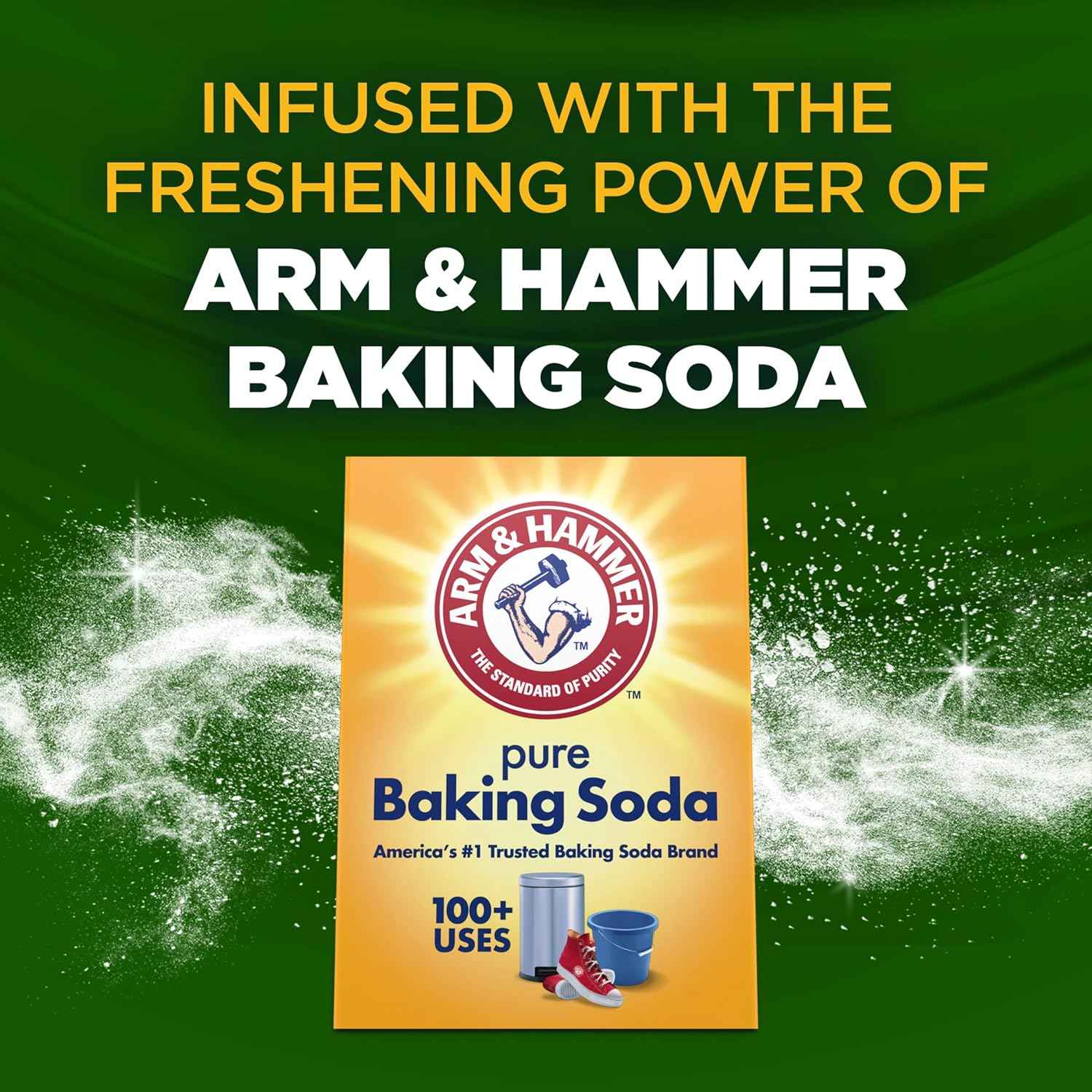 ARM & HAMMER Clean Scentsations In-Wash Scent Booster, Laundry Scent Booster Clean Meadow scent, 24 Oz