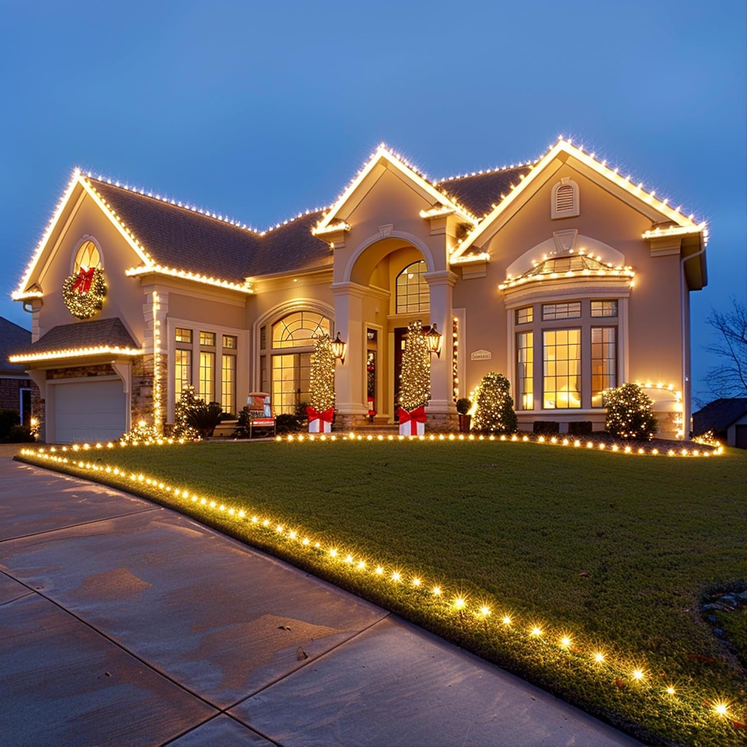 TW_SHINE_C6_Christmas_String_Lights,_200_LED_66_FT_Christmas_Lights_Outdoor_with_8_Modes_Timer,_Waterproof_Connectable_for_Indoor_Yard_Xmas_Tree_House_Christmas_Decorations_(Warm_White)