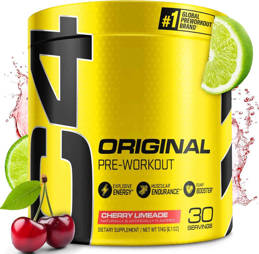 Cellucor C4 Original Pre Workout Powder| Vitamin C for Immune Support | Sugar Free Preworkout Energy for Men & Women | 150mg Caffeine + Beta Alanine + Creatine | 30 Servings