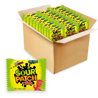 SOUR PATCH KIDS Soft & Chewy Gummy Candy, Bulk Candy, 140 Snack Packs