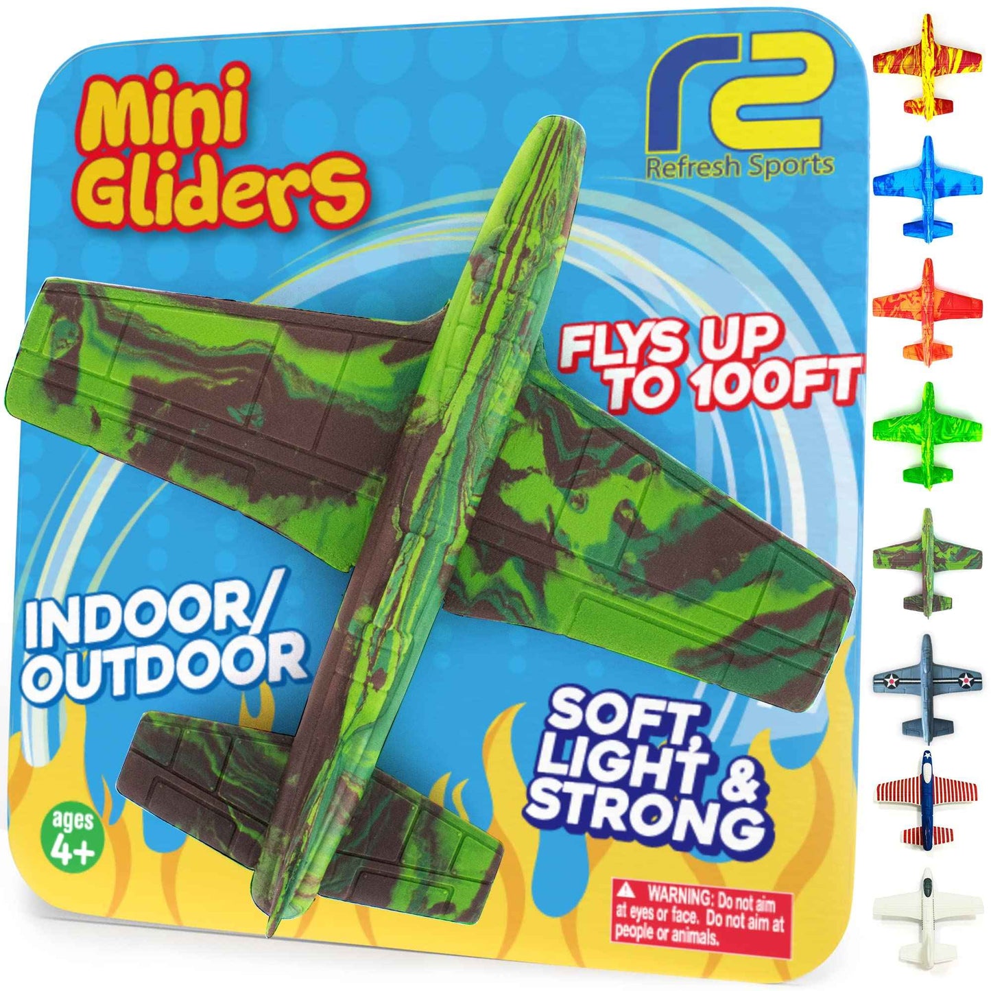 Airplane Toy Foam Airplanes for Kids - Best Easter Stuffers for Boys & Girls - Easy Throwing Air Planes - Gift Idea Toy Games - Styrofoam Plane Glider - Great Gifts for Ages 4 5 6 7 8 9+ Year Old
