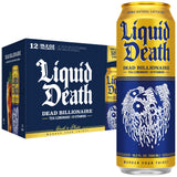 Liquid Death Iced Tea, Less Sugar*, Boost of Caffeine, B Vitamins, No Artificial Sweeteners