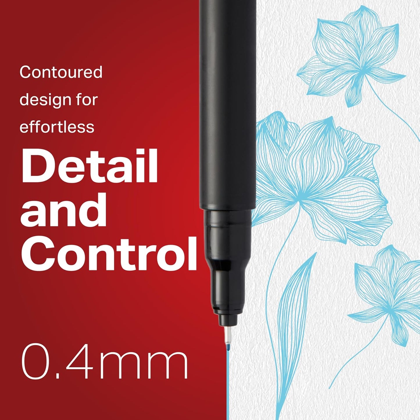 Sharpie_Felt_Tip_Pens,_Fine_Point_(0.4mm),_Blue,_12_Count
