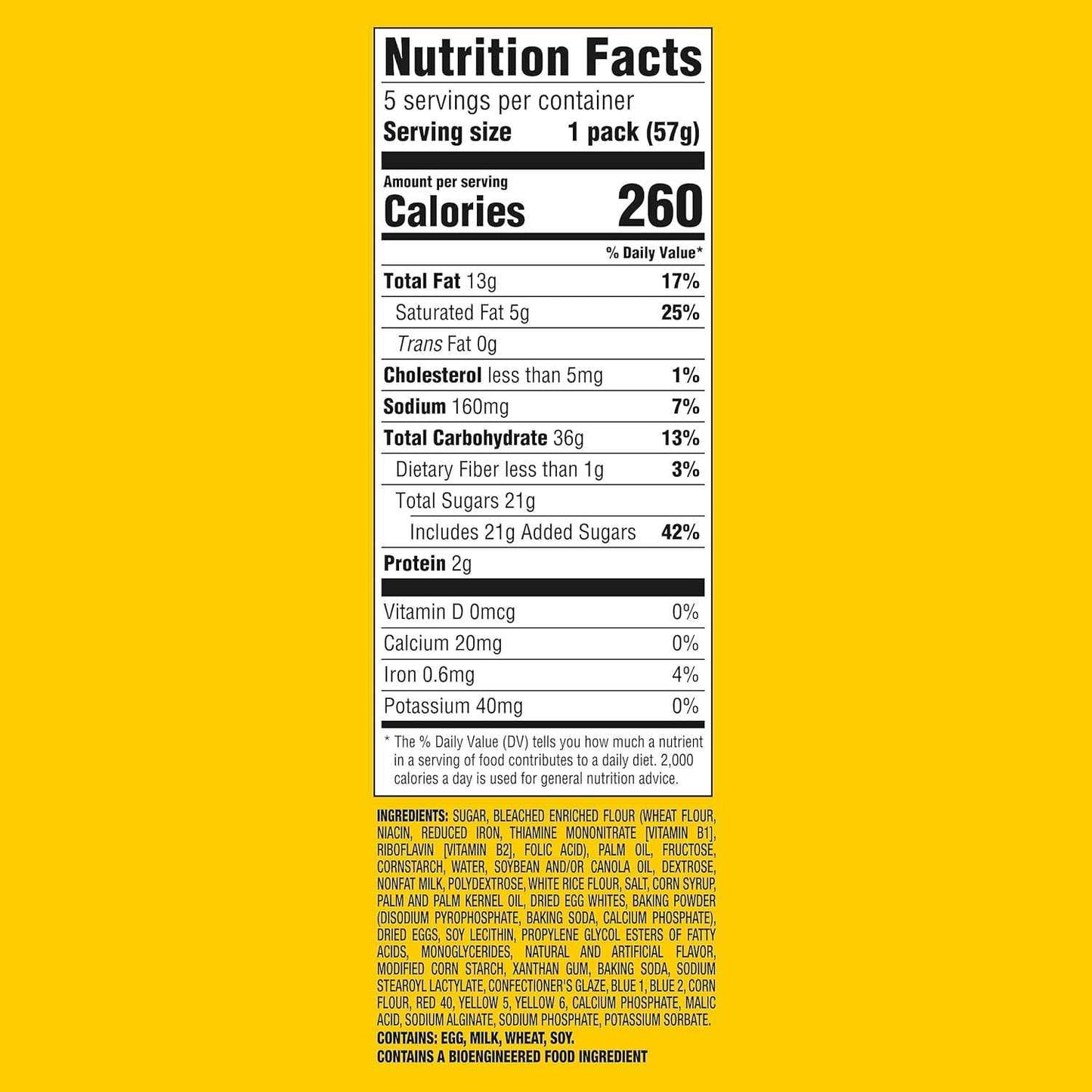 OREO Cakesters Confetti Cake Soft Snack Cakes, 5-2.02 oz Snack Packs