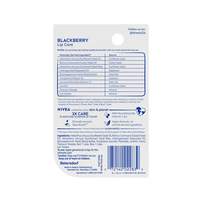 NIVEA_Blackberry_Lip_Care,_Tinted_Lip_Balm_with_Shea_Butter,_Nourishing_Oils_and_Vitamin_C_&_E,_3-in-1_Moisture,_Repair_(for_Dry_Lips)_and_Color,_0.17_Oz_Stick