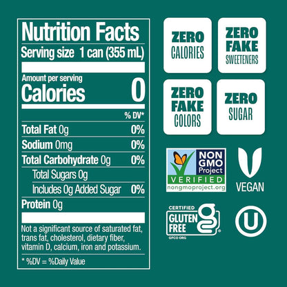 Zevia Zero Sugar Soda – Naturally Sweetened, Non-GMO Project Verified, Gluten-Free, Vegan
