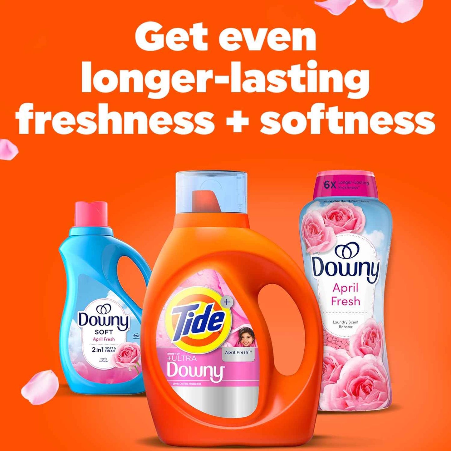 Tide Plus Boost of Ultra Downy Liquid Laundry Detergent, Laundry Detergent Liquid with Long-Lasting Freshness