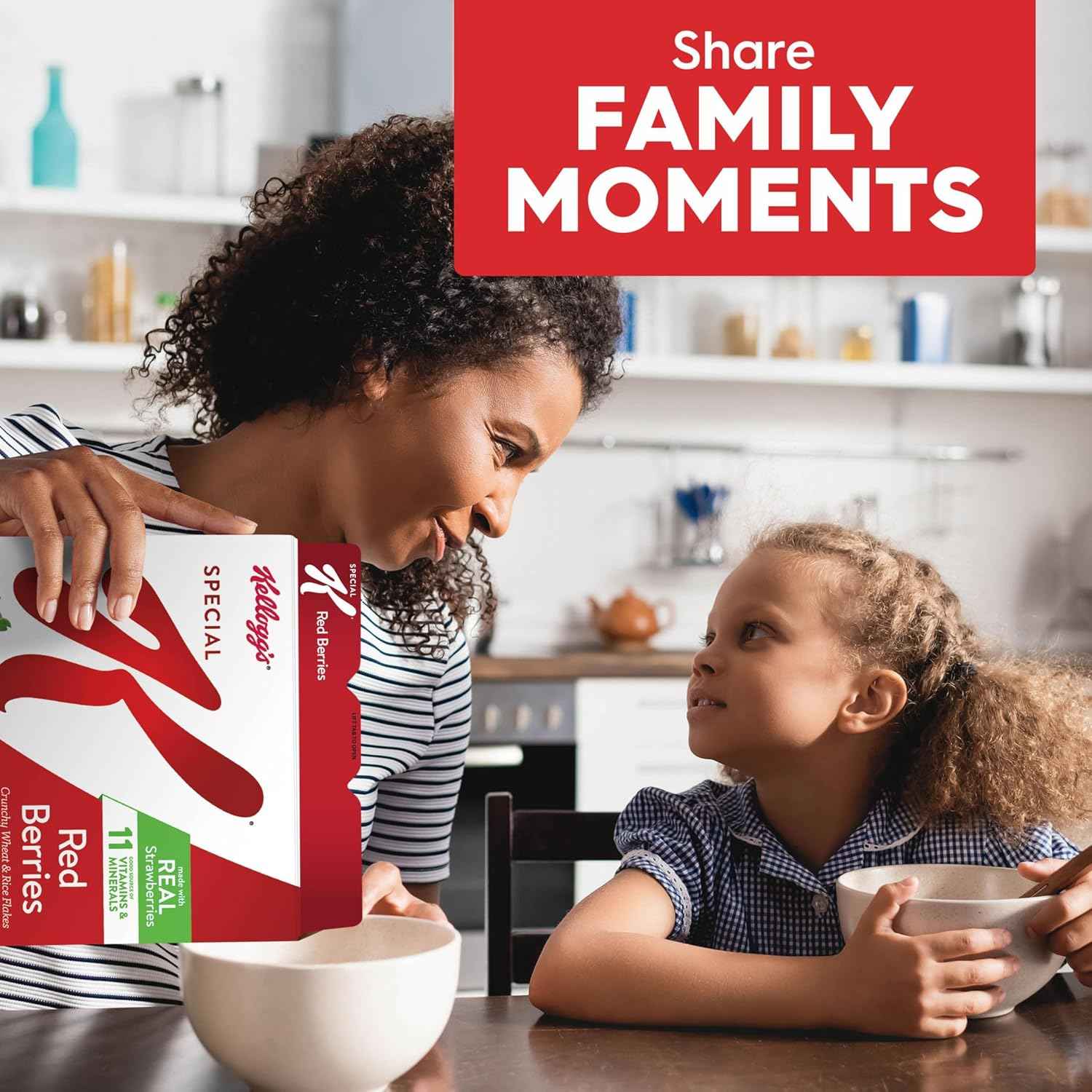 Kellogg's Special K Breakfast Cereal, Family Breakfast, Fiber Cereal, Family Size, Red Berries